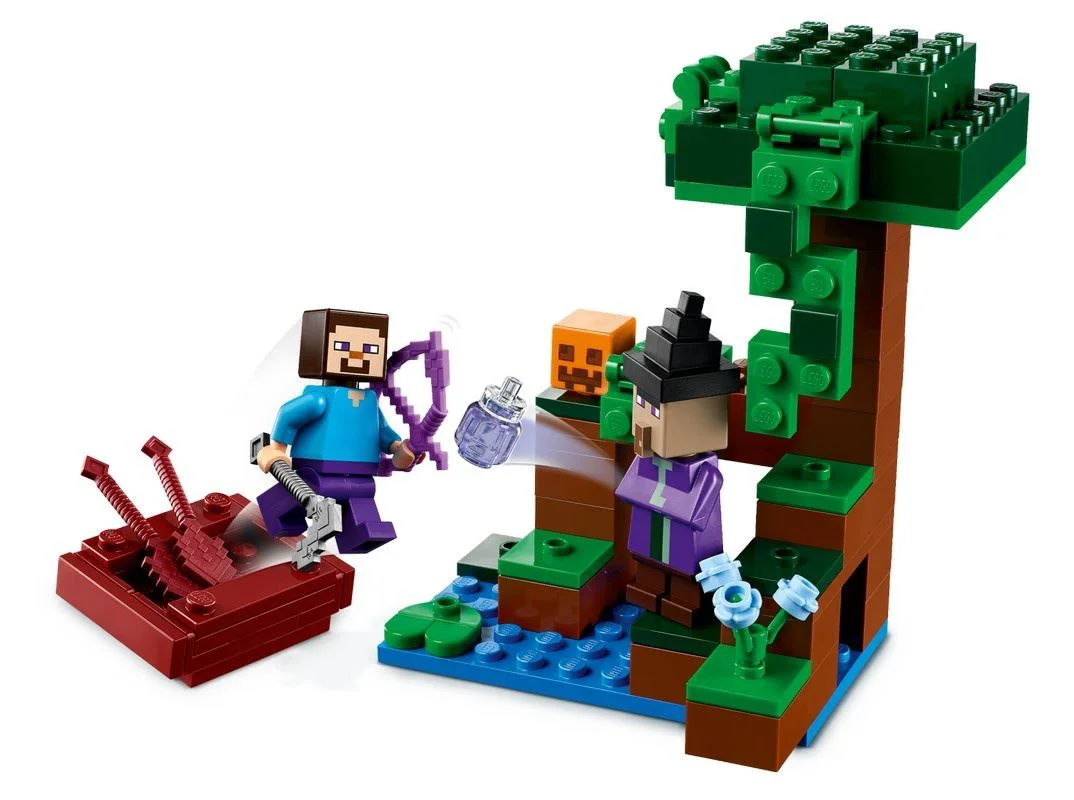 Set de constructie Lego Minecraft Ferma de dovleci, 257 el.