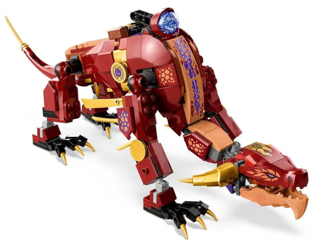 Set de constructie Lego Ninjago Dragonul de lava transformator cu val de caldura foto