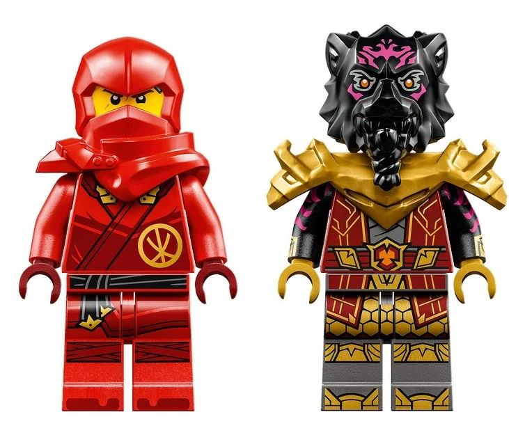 Set de constructie Lego Ninjago Infruntarea dintre Kai si Ras, 103 el. foto