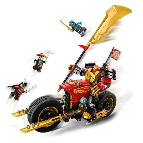 Set de constructie Lego Ninjago Motocicleta robot a lui Kai, 312 el. foto