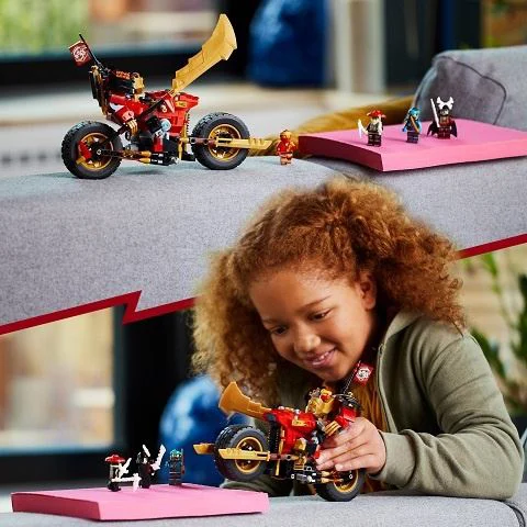 Set de constructie Lego Ninjago Motocicleta robot a lui Kai, 312 el. foto