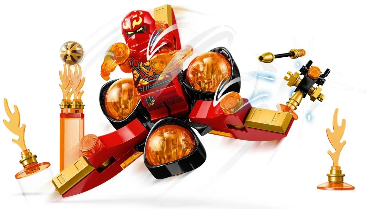 Set de constructie Lego Ninjago Rotirea Spinjitzu a lui Kai cu puterea dragonului, 72 el. foto