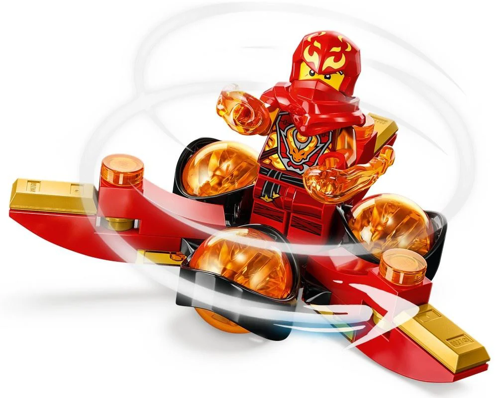 Set de constructie Lego Ninjago Rotirea Spinjitzu a lui Kai cu puterea dragonului, 72 el. foto