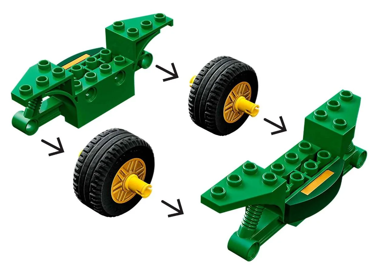 Set de constructie Lego Ninjago Motocicleta de strada Ninja a lui Lloyd, 64 el. foto