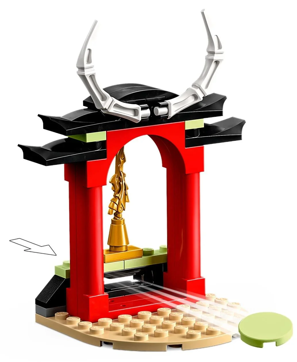 Set de constructie Lego Ninjago Motocicleta de strada Ninja a lui Lloyd, 64 el.