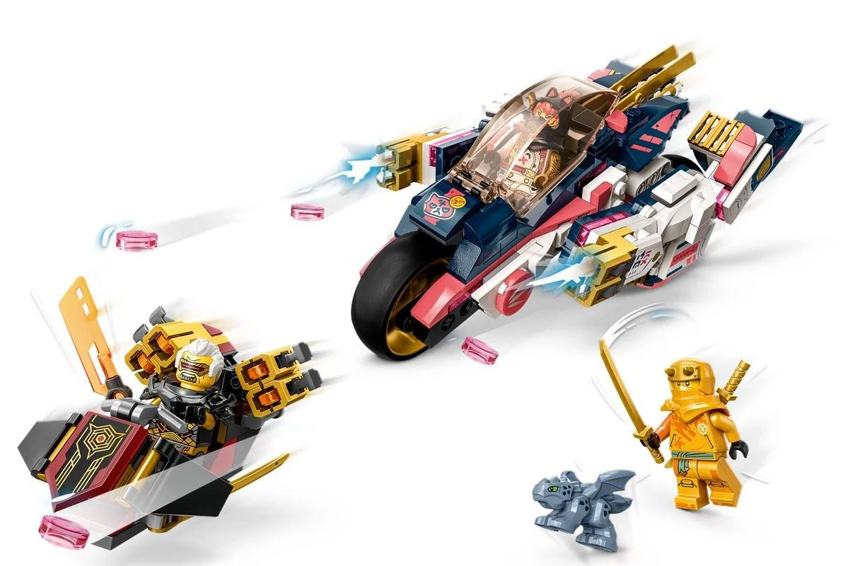 Set de constructie Lego Ninjago Motocicleta robot transformator a Sorei, 384 el. foto