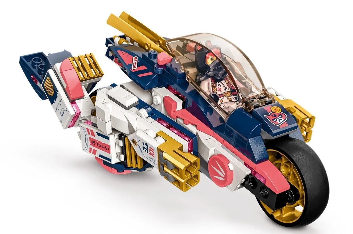 Set de constructie Lego Ninjago Motocicleta robot transformator a Sorei, 384 el. foto