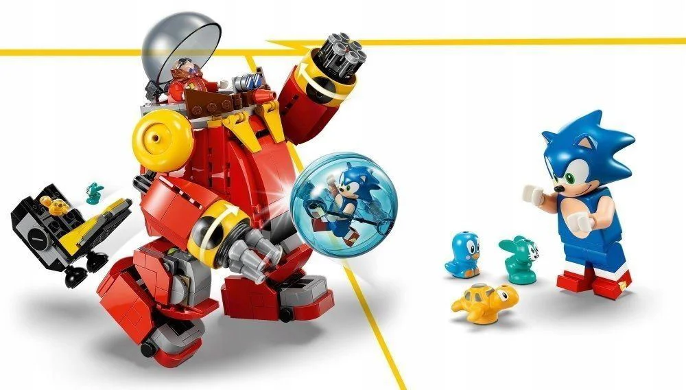 Set de constructie Lego Sonic vs. Robotul Death Egg al Dr. Eggman, 615 el. foto