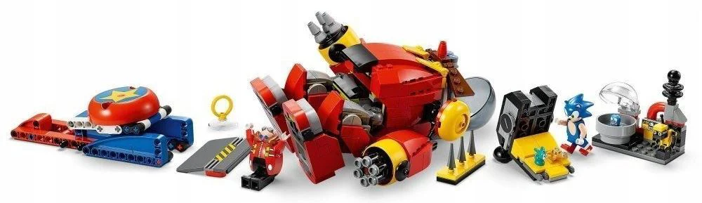 Set de constructie Lego Sonic vs. Robotul Death Egg al Dr. Eggman, 615 el.