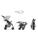 Carucior pliabil pentru plimbare Hauck City Neo 3 Grey foto