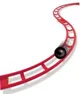 Игровой набор Quercetti Маршрут Roller Coaster, 150 эл.