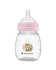 Biberon cu gat larg KikkaBoo Savanna Pink, 180 ml