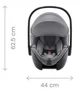 Scaun auto Britax Romer Baby-Safe 5Z2 Fossil Gri foto