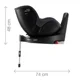 Scaun auto Britax Romer Dualfix 3 i-Size cu baza Flex iSense Albastru foto