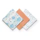 Пелёнки муслиновые BabyOno супермягкие Оранжевые, 3 шт.