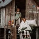 Plapuma din bumbac La Millou Minky - Hug Me - Khaki, 110x140 cm foto