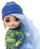 Papusa Barbie Mini Icy cu par albastru