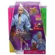 Papusa Barbie Extra in costum albastru foto