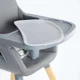 Scaun de masa transformabil BabyGo Scandi Grey