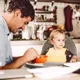 Scaun de masa transformabil BabyGo Scandi Grey