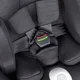 Scaun auto rotativ cu isofix BabyGo Prime Black, 40-150 cm, certificat R129