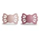 Set suzete simetrice din silicon Frigg Lucky Blush - Cedar (6-18 luni), 2 buc. foto