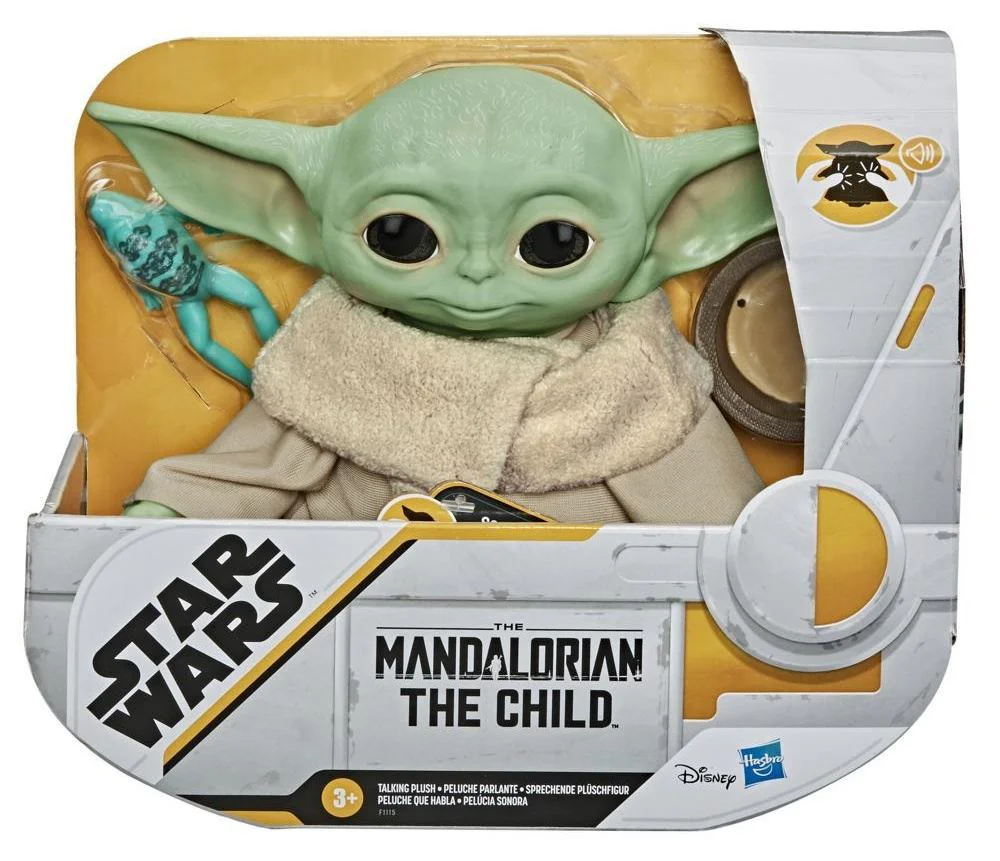 Jucarie de plus Hasbro Baby Yoda, 19 cm foto