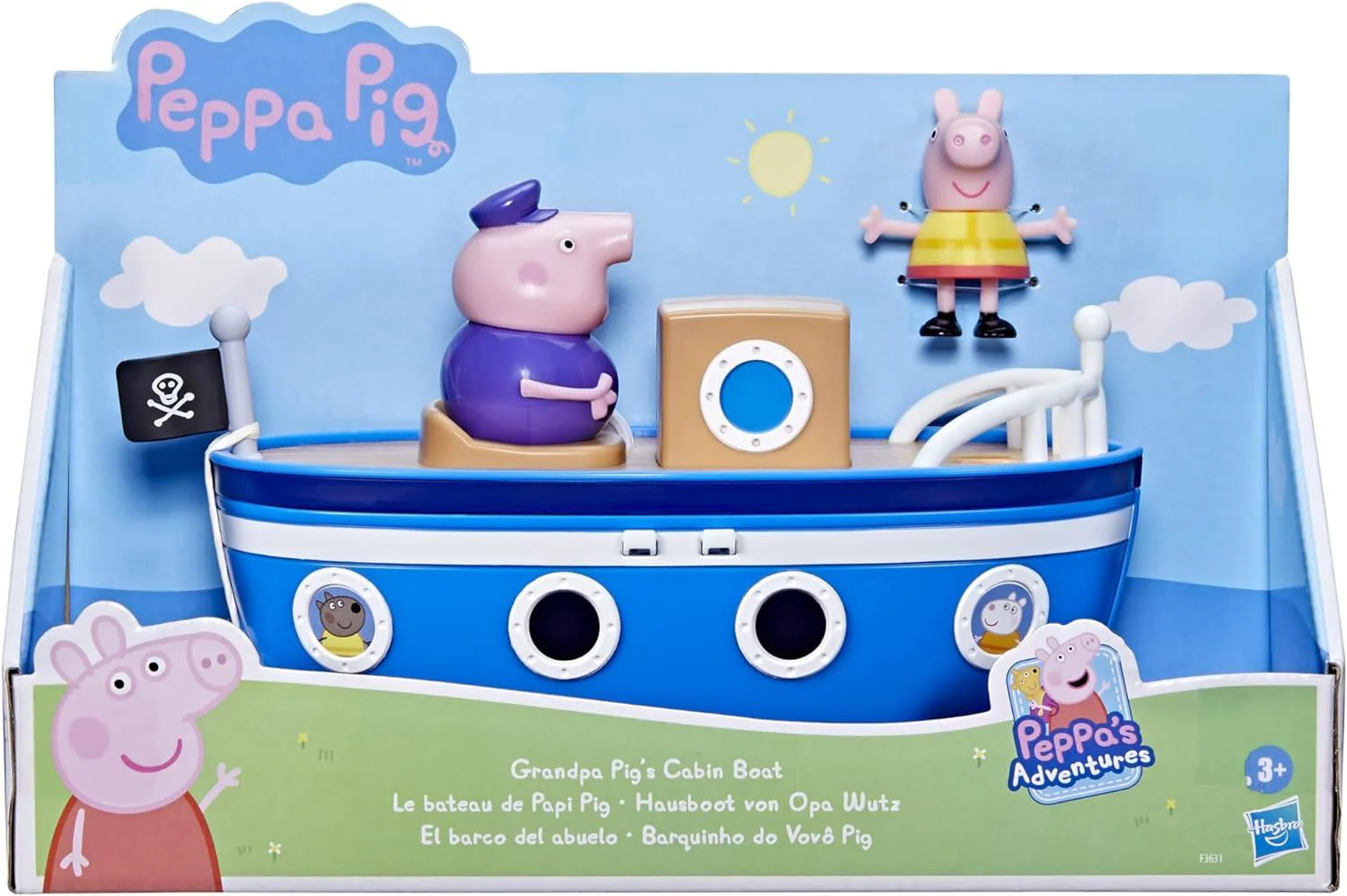 Set de joaca Peppa Pig Pep Grandpa Pigs Cabin Boat