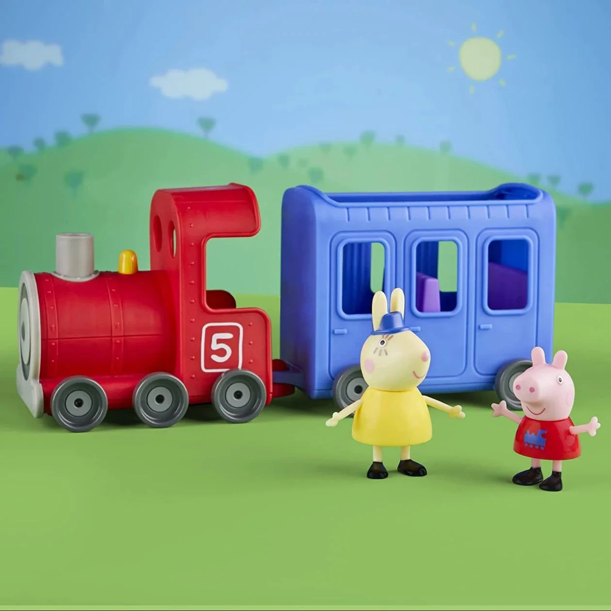 Set de joaca Peppa Pig Miss Rabit's Train