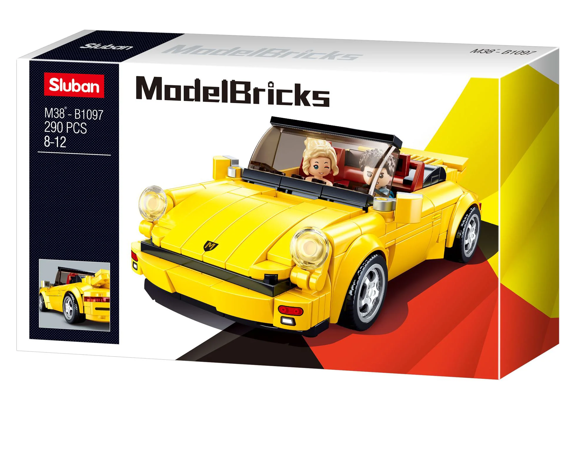 Set de constructie Sluban Model Bricks Masina sport