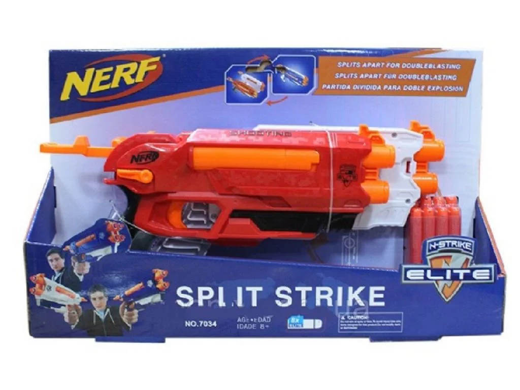 Бластер Nerf Split Strike с патронами foto