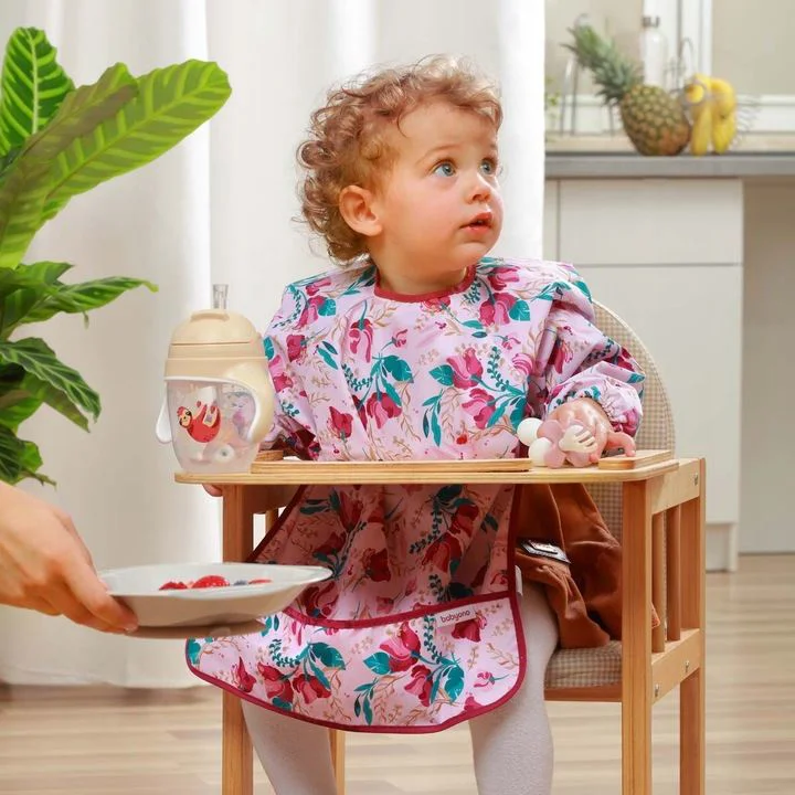 Baveta cu maneci lungi BabyOno Floral foto