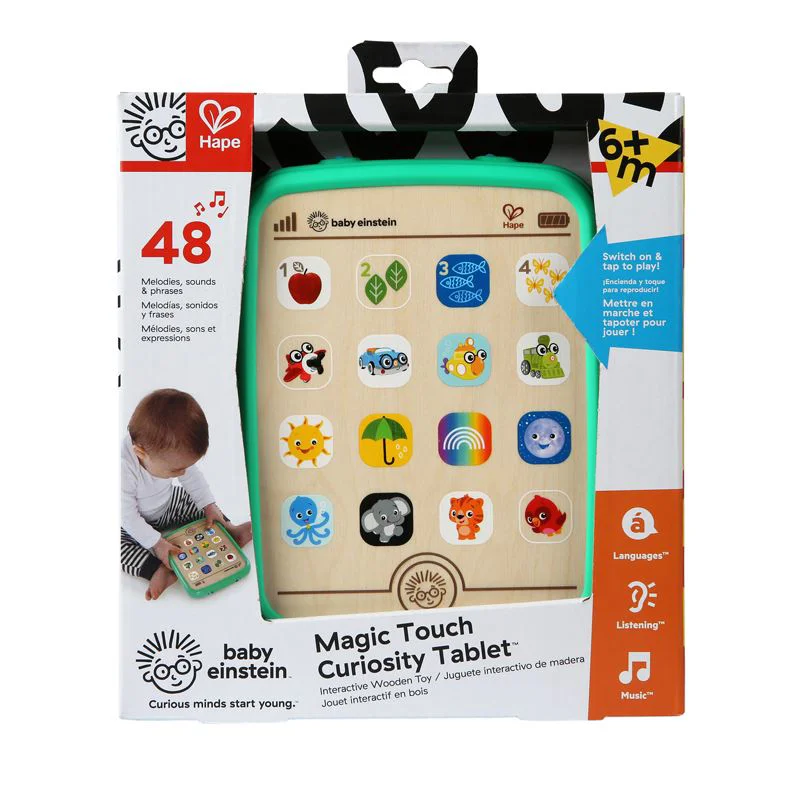 Jucarie din lemn educativa Hape Tableta magica foto
