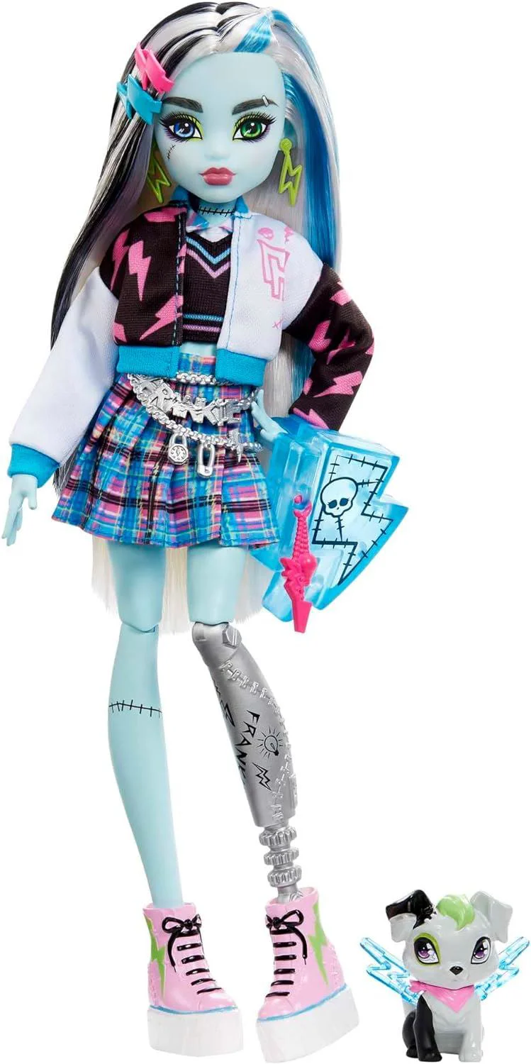 Set de joc Monster High Frankie Stein si Watzie