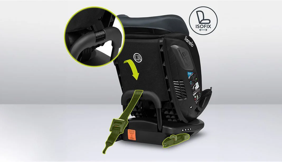 Scaun auto Lionelo Bastiaan RWF I-Size Black Carbon foto