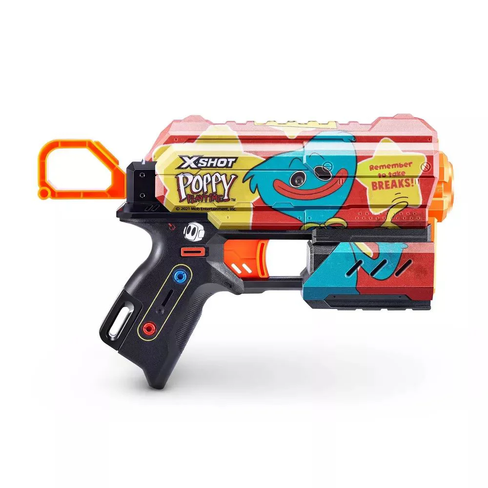 Pistol X-Shot Skins Menace, Poppy Playtime-Timeout, 8 cartuse