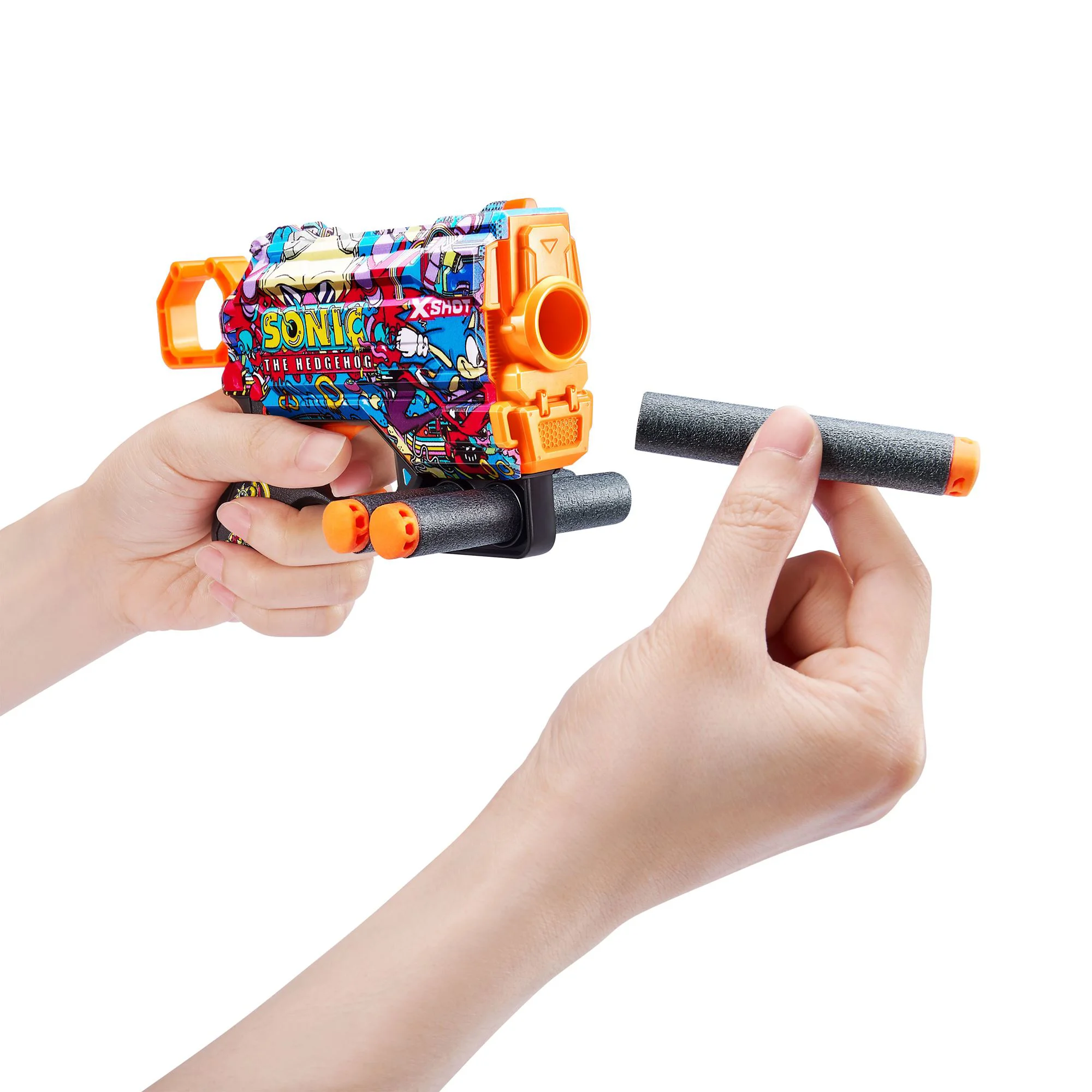 Пистолет X-Shot Skins Menace, Sonic, Robotnik, 8 патроны