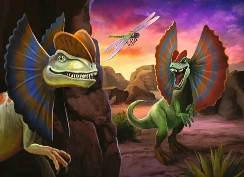 Puzzle Trefl Exploreaza lumea dinozaurilor, 20 el. foto