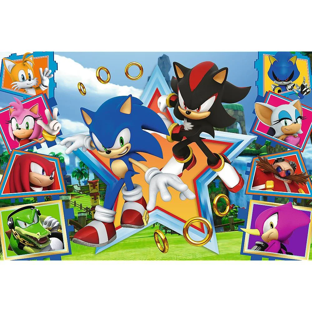 Puzzle Trefl Minunata lume a lui Sonic, 100 el. foto