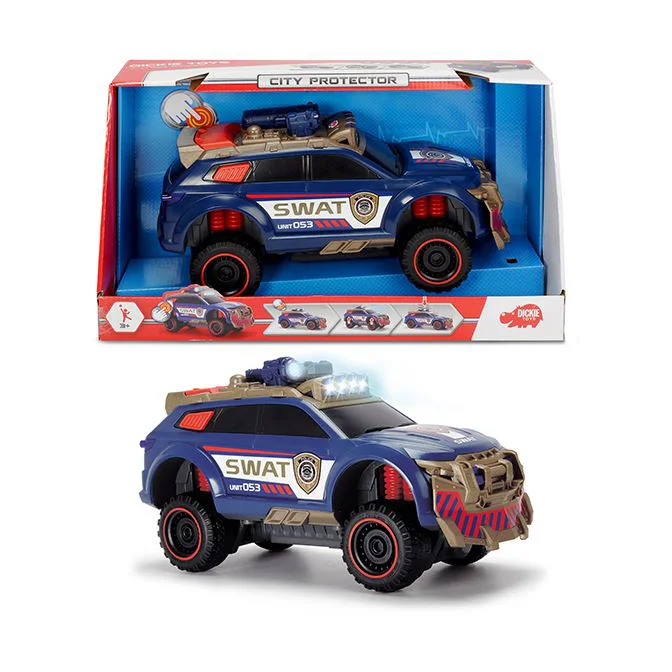 Masina Dickie Jeep City Protector (lumina si sunet) foto