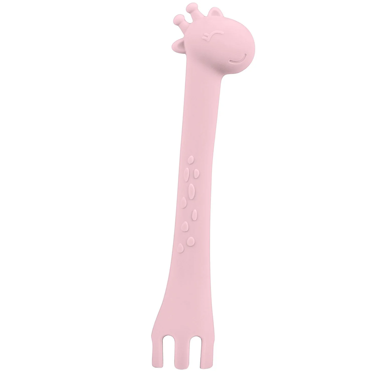 Силиконовая ложка KikkaBoo Giraffe Pink