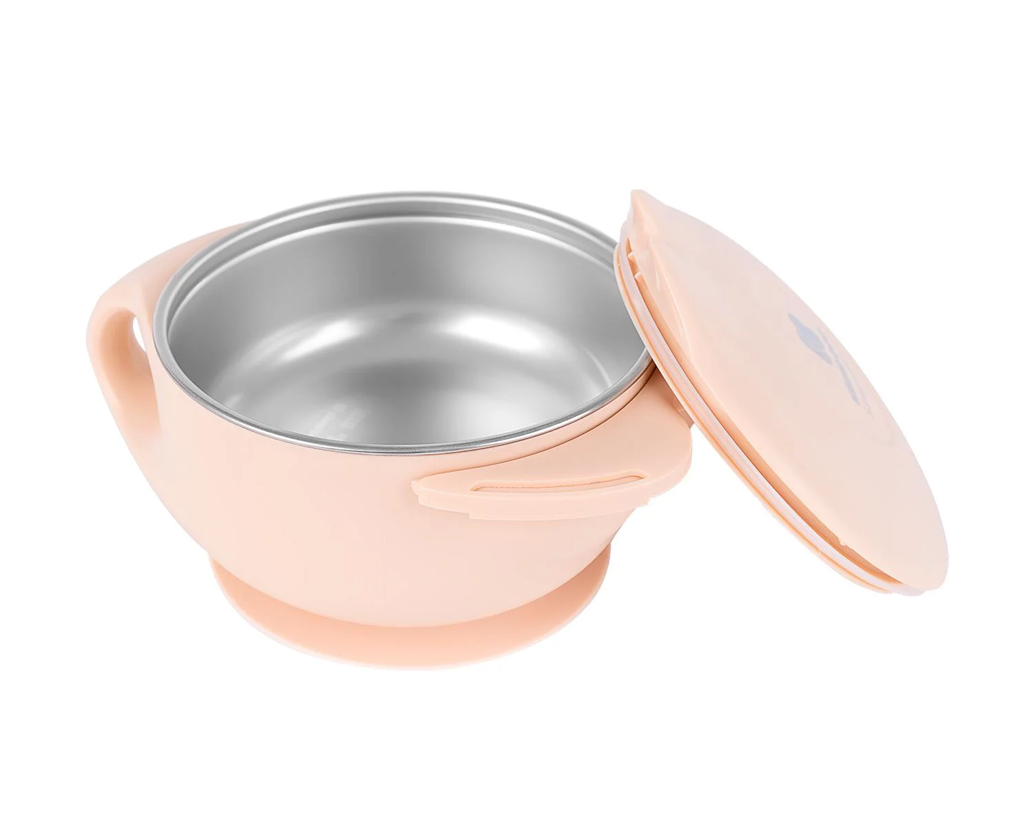Bol termoizolant din inox KikkaBoo Cat Pink, 400 ml foto