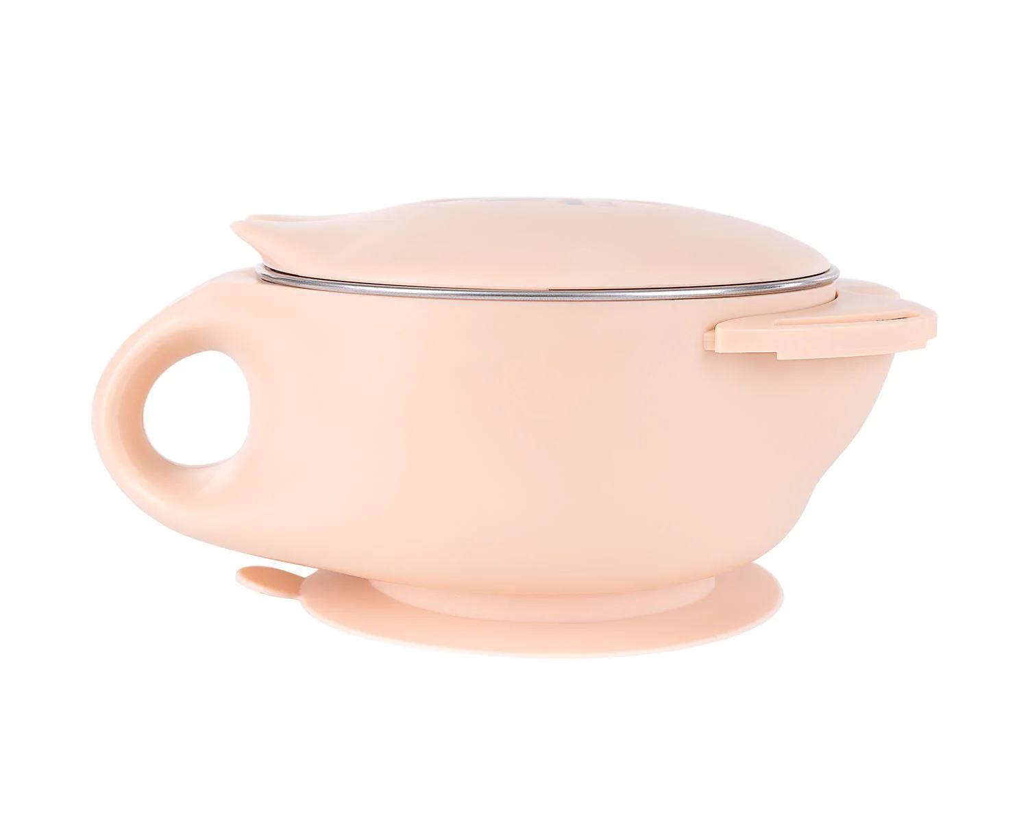 Bol termoizolant din inox KikkaBoo Cat Pink, 400 ml foto