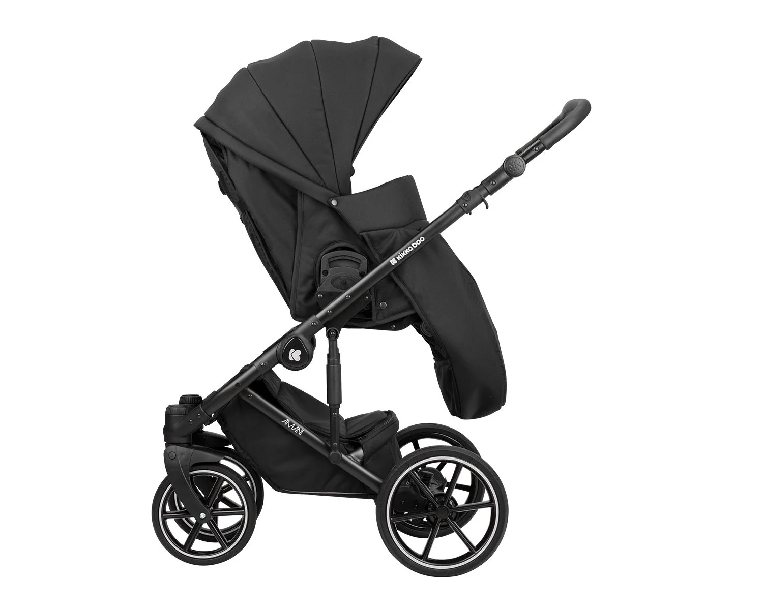 Carucior 2 in 1 KikkaBoo Amani Black foto