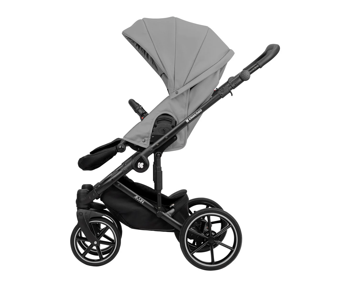 Carucior 2 in 1 KikkaBoo Amani Grey foto