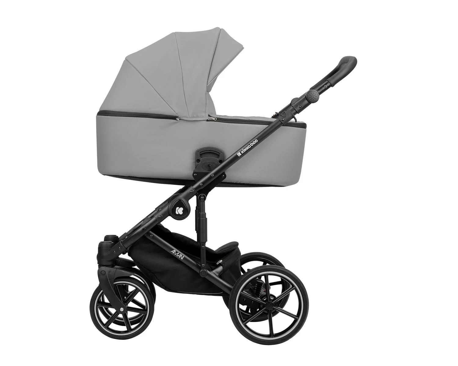 Carucior 2 in 1 KikkaBoo Amani Grey foto