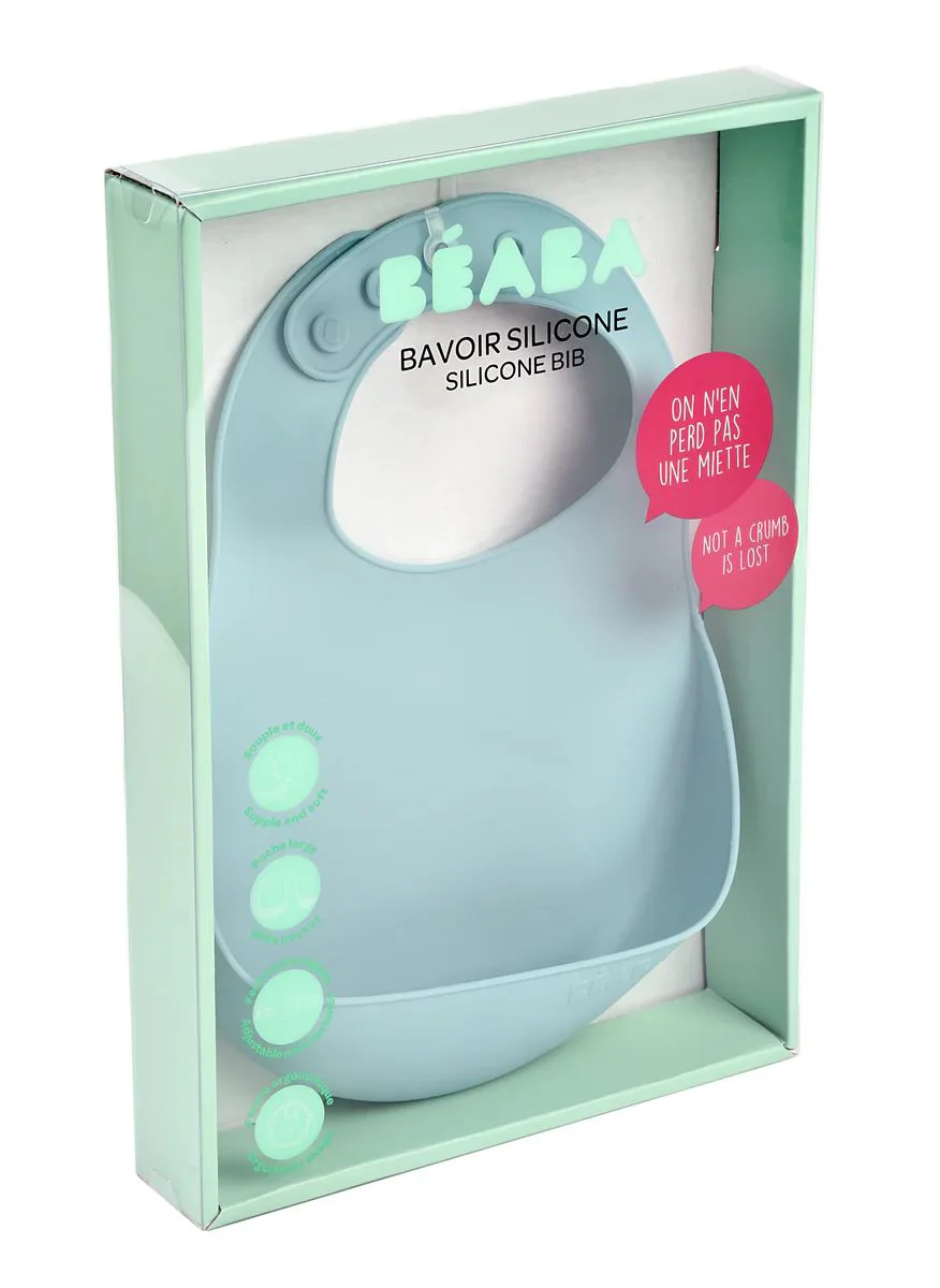 Нагрудник cиликоновый Beaba Airy Green foto