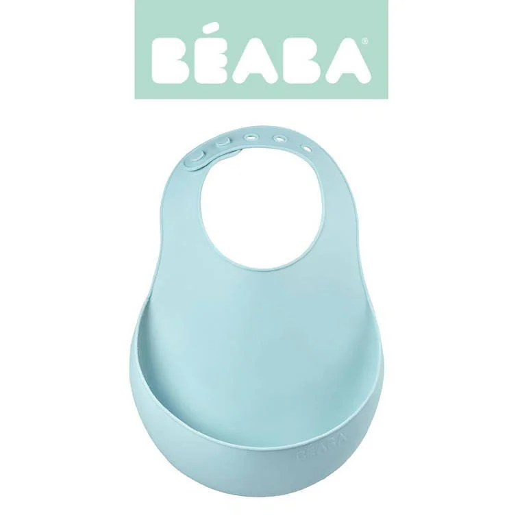 Нагрудник cиликоновый Beaba Airy Green foto