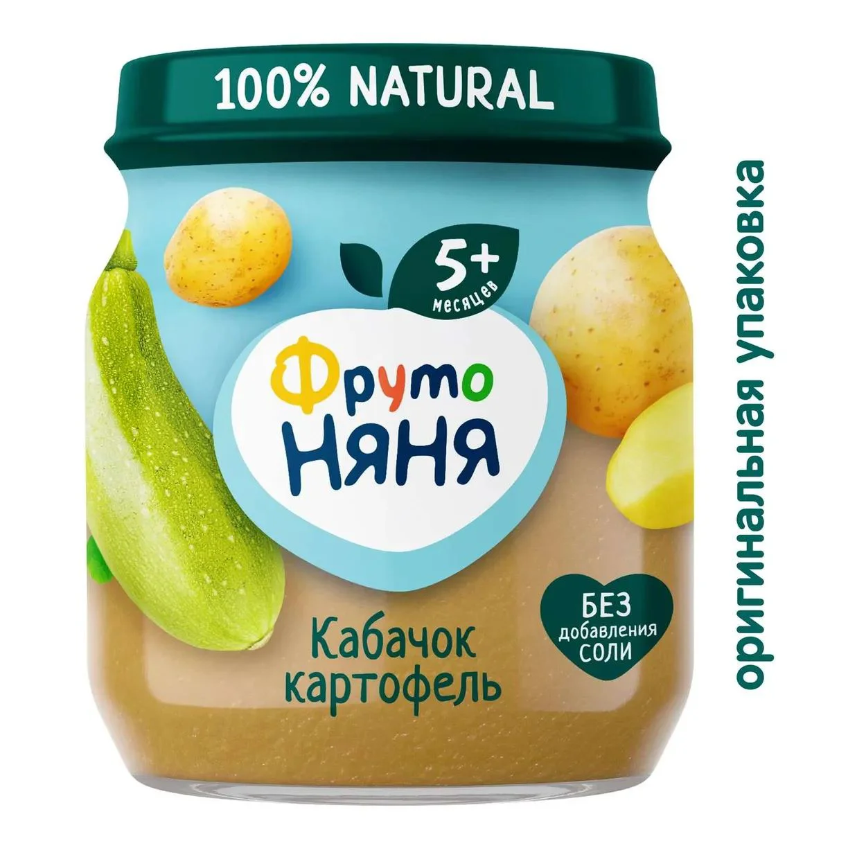 Piure ФрутоНяня din dovlecei si cartofi (5+ luni), 110 g foto