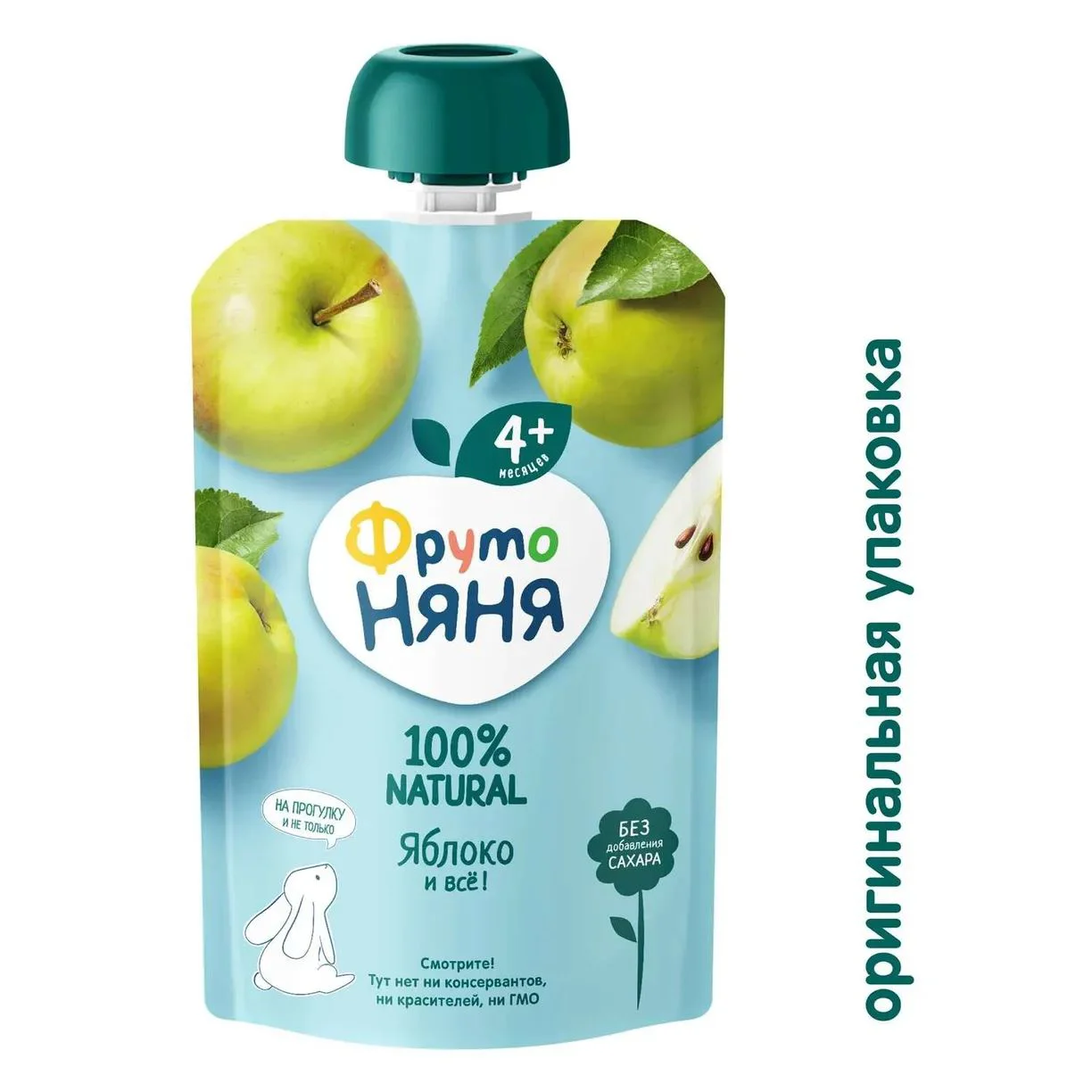 Piure ФрутоНяня din mere (4+ luni), 90 g foto